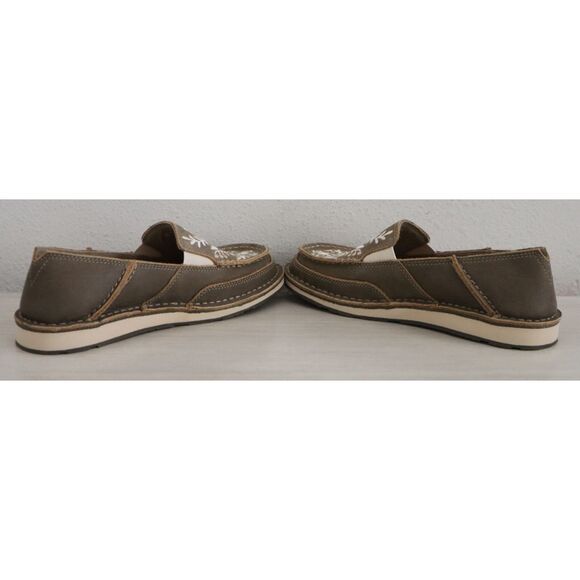 Ariat 10034098 Women's Sz 7B Brown Suede Cruiser Embroidered Slip-On Shoes - Picture 11 of 13